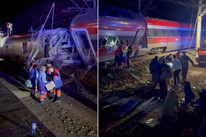 İspanya'da iki hızlı tren raydan çıktı, 10 kişi öldü