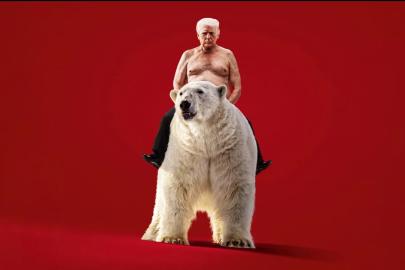 The Economist'ten "Kutup ayısına binen Trump" kapağı