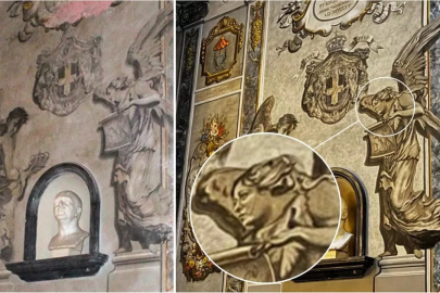 İtalya'yı karıştıran melek figürlü fresk kaldırıldı