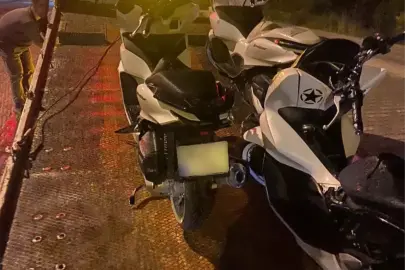 Muğla'da abartı egzozlu ve plakasız motosikletlerle yarışan 3 kişinin ehliyeti iptal edildi