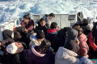 Muğla'da 44 düzensiz göçmen kurtarıldı