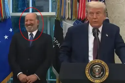 Olay görüntü! Trump'ı sus pus eden soru, bakanı gülme krizine soktu