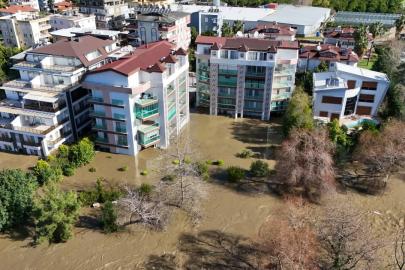 Su baskısı nedeniyle Dim Barajı'nın çevresindeki evler boşaltıldı