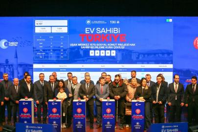 Yüzyılın Konut Projesi kapsamında Uşak'ta kuralar çekildi