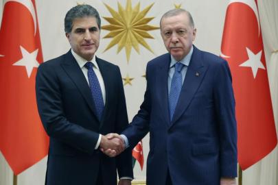 Cumhurbaşkanı Erdoğan, IKBY Başkanı Barzani ile görüştü