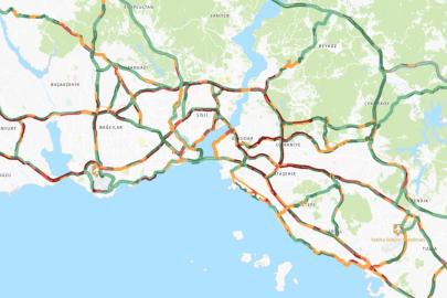 İstanbul'da bayramın ikinci gününde trafik yoğunluğu yüzde 74'e çıktı