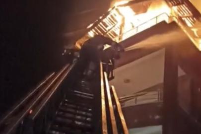 Yozgat'ta apartmanın çatı katında çıkan yangın söndürüldü