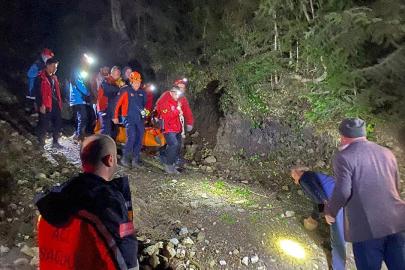 30 metrelik uçurumdan düştü, ekipler seferber oldu