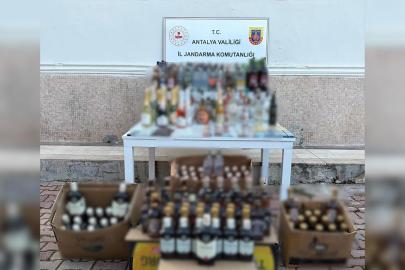 Antalya'da kaçak alkole geçit yok: 1150 litre ele geçirildi