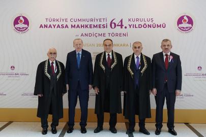 Cumhurbaşkanı Erdoğan, AYMnin 64. kuruluş yıl dönümü törenine katıldı