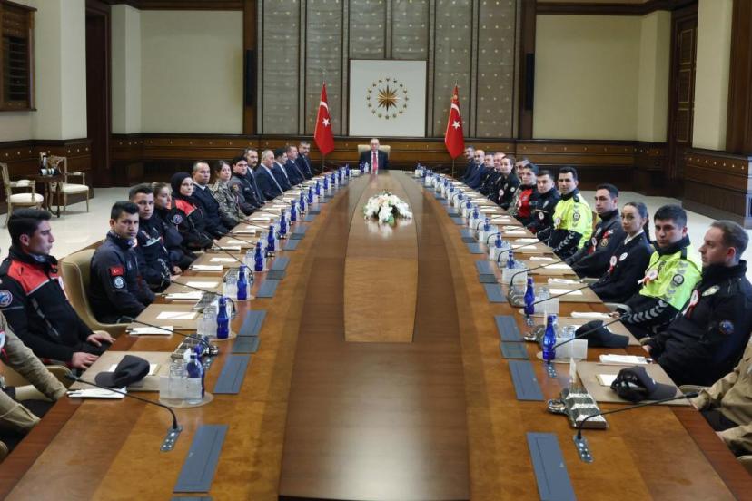 Cumhurbaşkanı Erdoğan, Bakan Çiftçi ve beraberindeki heyeti kabul etti