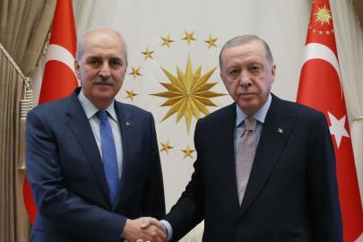 Cumhurbaşkanı Erdoğan, TBMM Başkanı Kurtulmuş ile görüştü