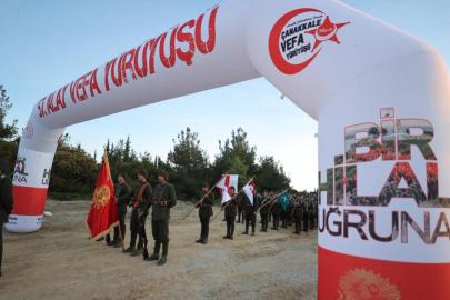 Gelibolu Yarımadası'nda 57. Alay Vefa Yürüyüşü başladı