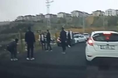 Nevşehir'de yol verme tartışması kamerada