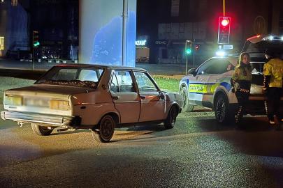Polisin dur ihtarına uymayan alkollü sürücüye büyük ceza