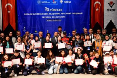 TÜBİTAK yarışmasında Erzurumlu öğrencilerden büyük başarı