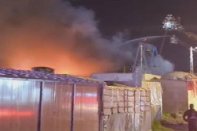 Tuzla'da kumaş fabrikasında yangın