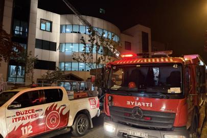 Düzcede huzurevinde yangın