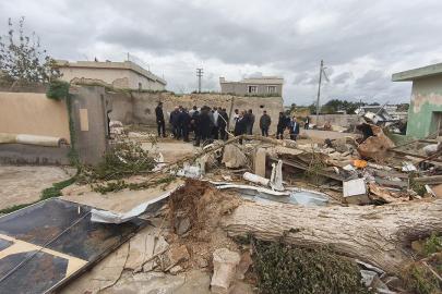 Gaziantep'te fırtına ve sağanak enerji hatlarını vurdu