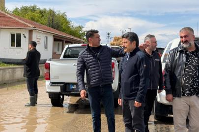 Kırşehir'de sel iki köyde hasara neden oldu