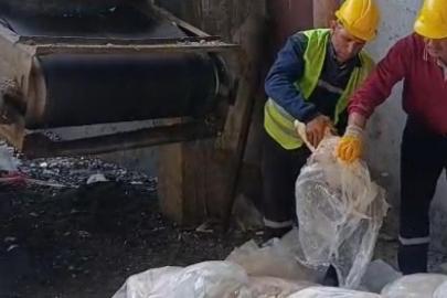 Tekirdağ'da 1200 kilo sağlıksız sakatat imha edildi