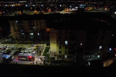 Erzurum'da bir binada çıkan yangında diyaliz hastası kadın öldü