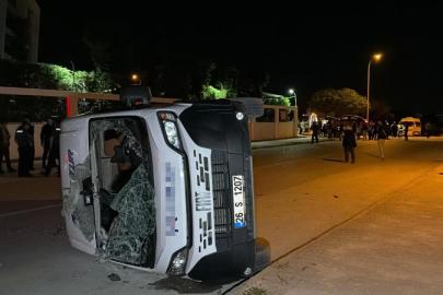 Eskişehir'de servis aracı devrildi: 7 yaralı