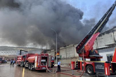 Gaziantep'te tekstil fabrikasında yangın