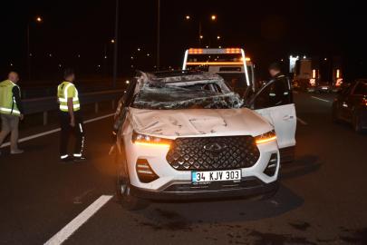 Kuzey Marmara Otoyolu'nda trafik kazasında 2 kişi yaralandı