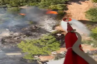 Antalya'da orman yangını. Ekipler müdahale ediyor