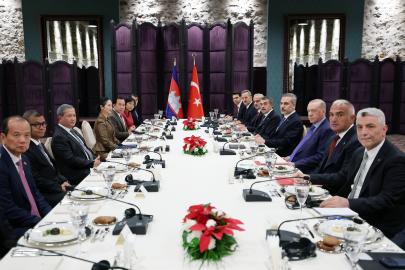 Cumhurbaşkanı Erdoğan, Kamboçya Başbakanı Manet'i kabul etti